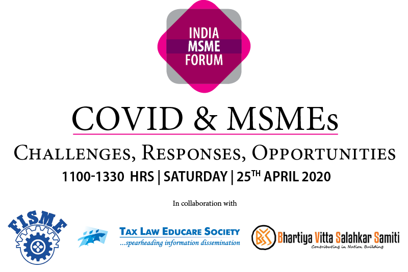 64th SKOCH Summit: India MSME Forum – COVID & MSMEs